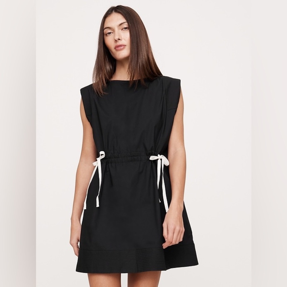 Banana Republic COTTON POPLIN CINCH-WAIST MINI DRESS NWT
